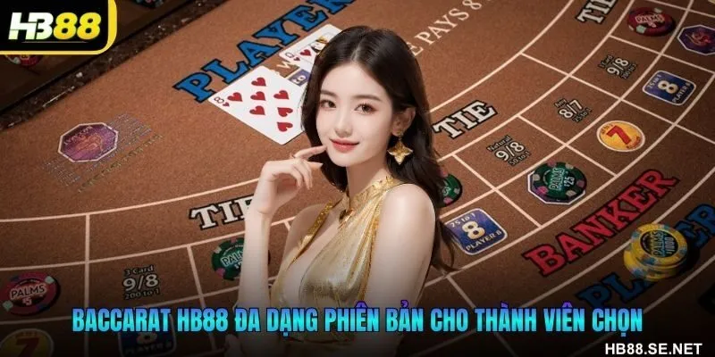 Bài Baccarat HB88 đa dạng phiên bản cho thành viên chọn
