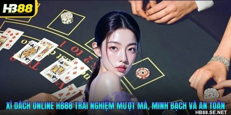 Xì Dách HB88 hiển thị tự động tổng điểm và thông báo kết quả